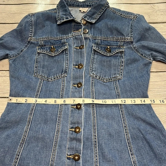 🌻 KARL MARC JOHN sz. S Denim A-Line Dress - Picture 6 of 13